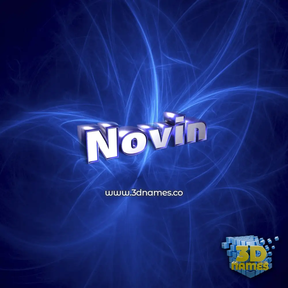 novin in Plasma style - 3D name wallpaper