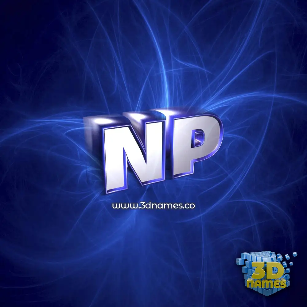 np in Plasma style - 3D name wallpaper