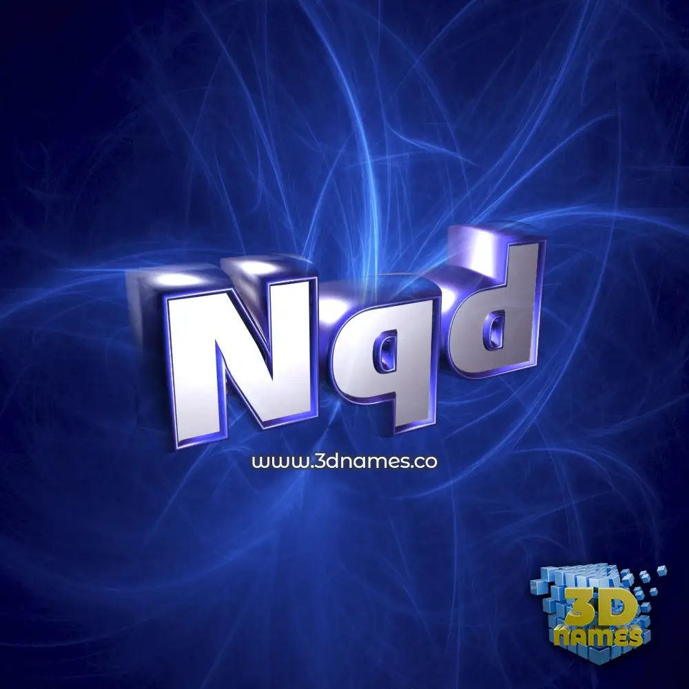 nqd in Plasma style - 3D name wallpaper