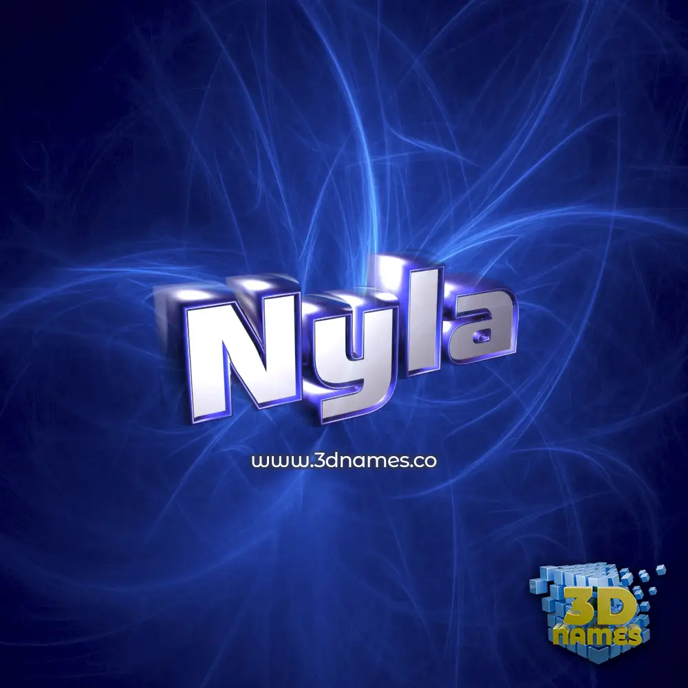 nyla in Plasma style - 3D name wallpaper