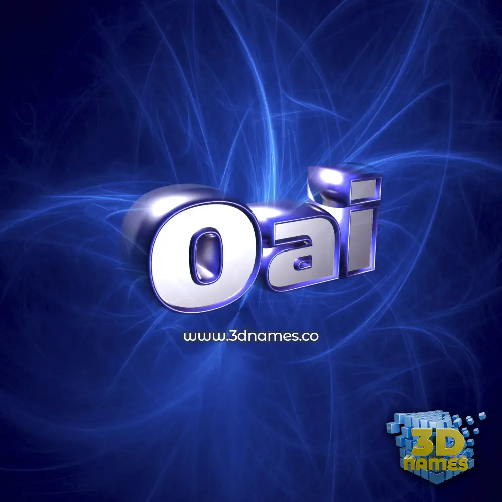 oai in Plasma style - 3D name wallpaper