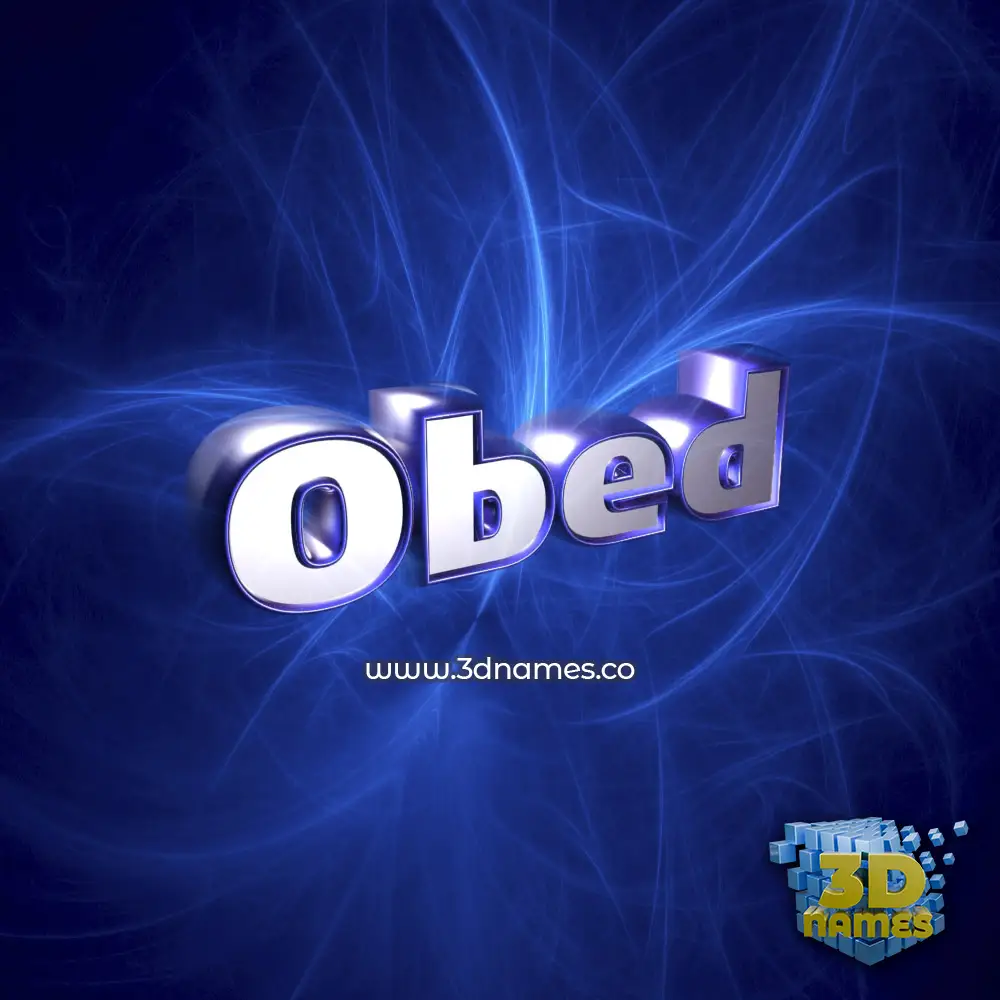 obed in Plasma style - 3D name wallpaper