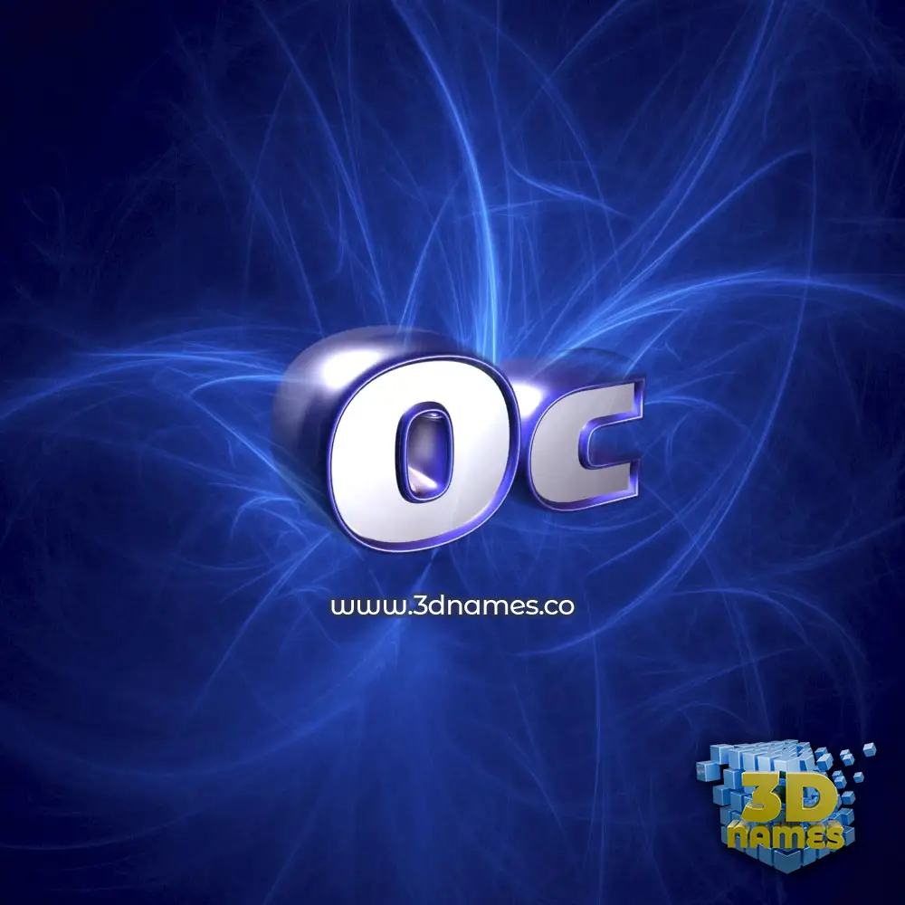 oc in Plasma style - 3D name wallpaper