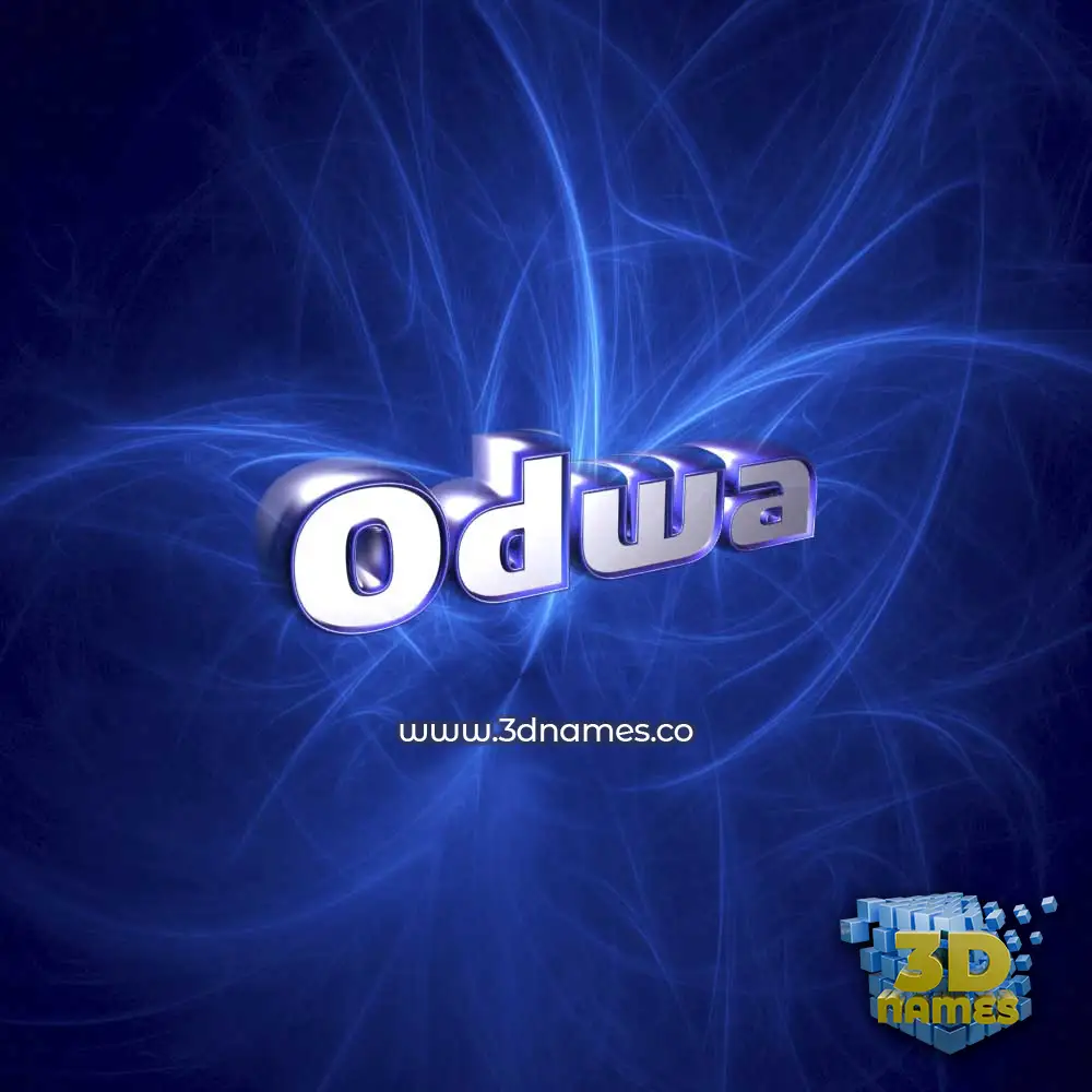 odwa in Plasma style - 3D name wallpaper