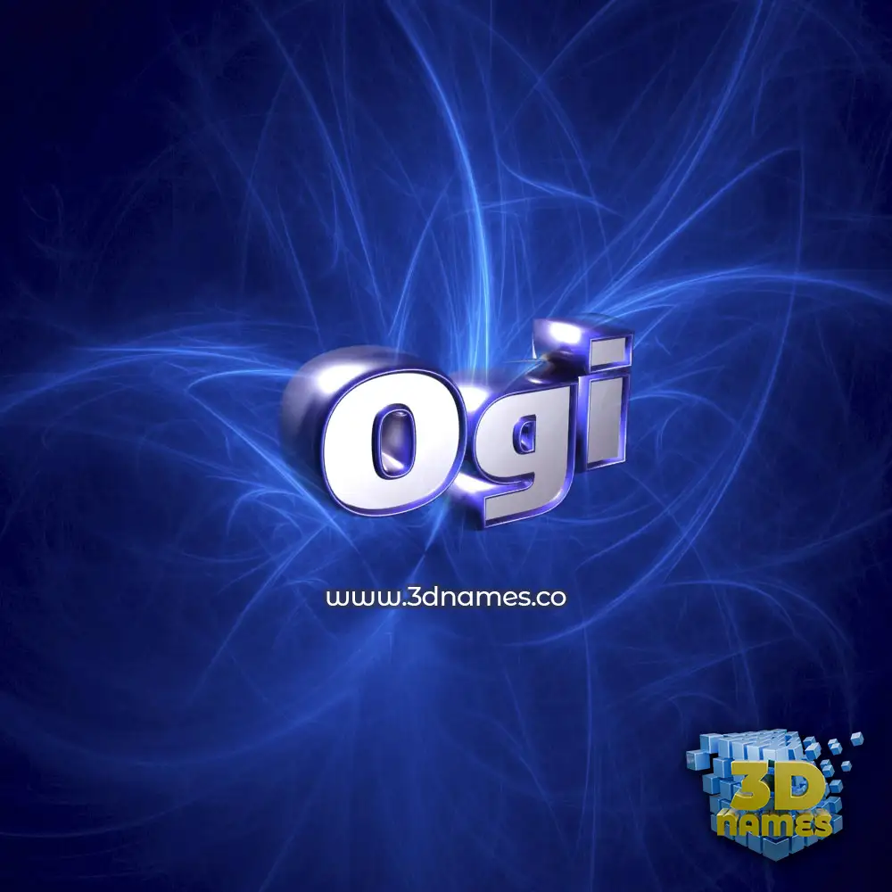 ogi in Plasma style - 3D name wallpaper