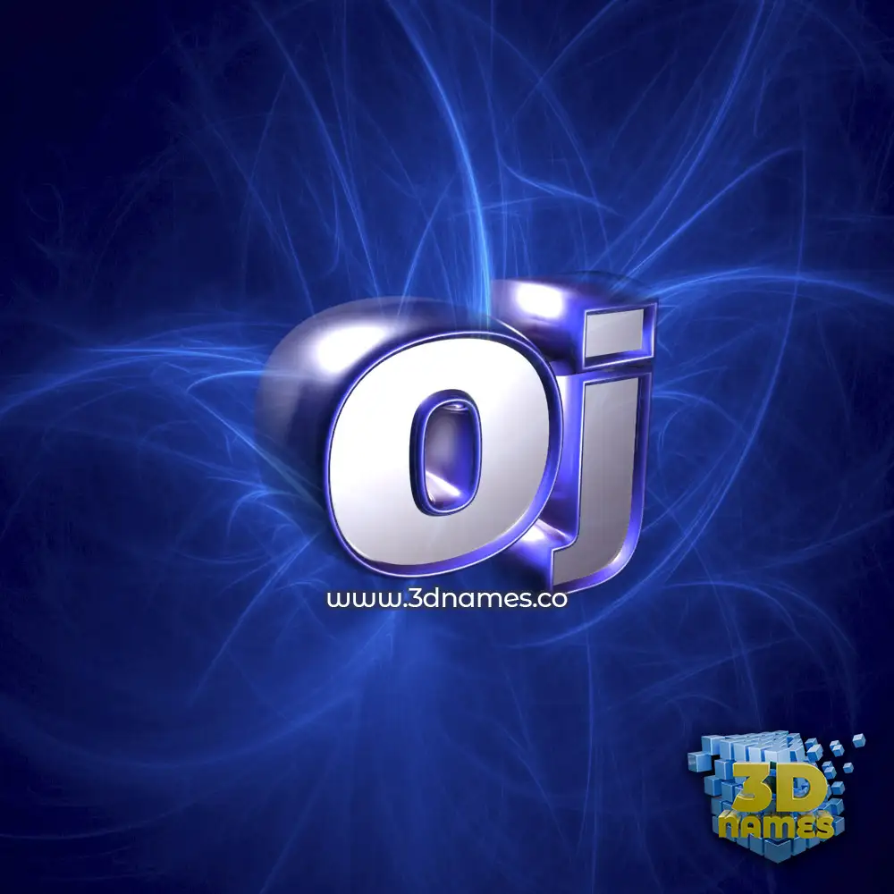 oj in Plasma style - 3D name wallpaper