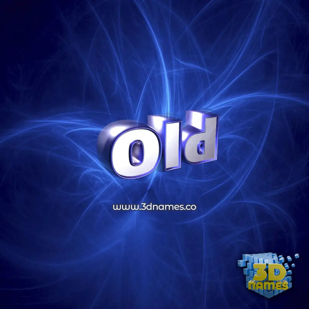 old in Plasma style - 3D name wallpaper