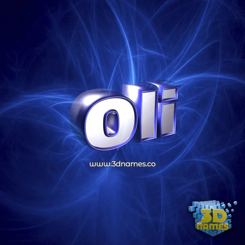 oli in Plasma style - 3D name wallpaper