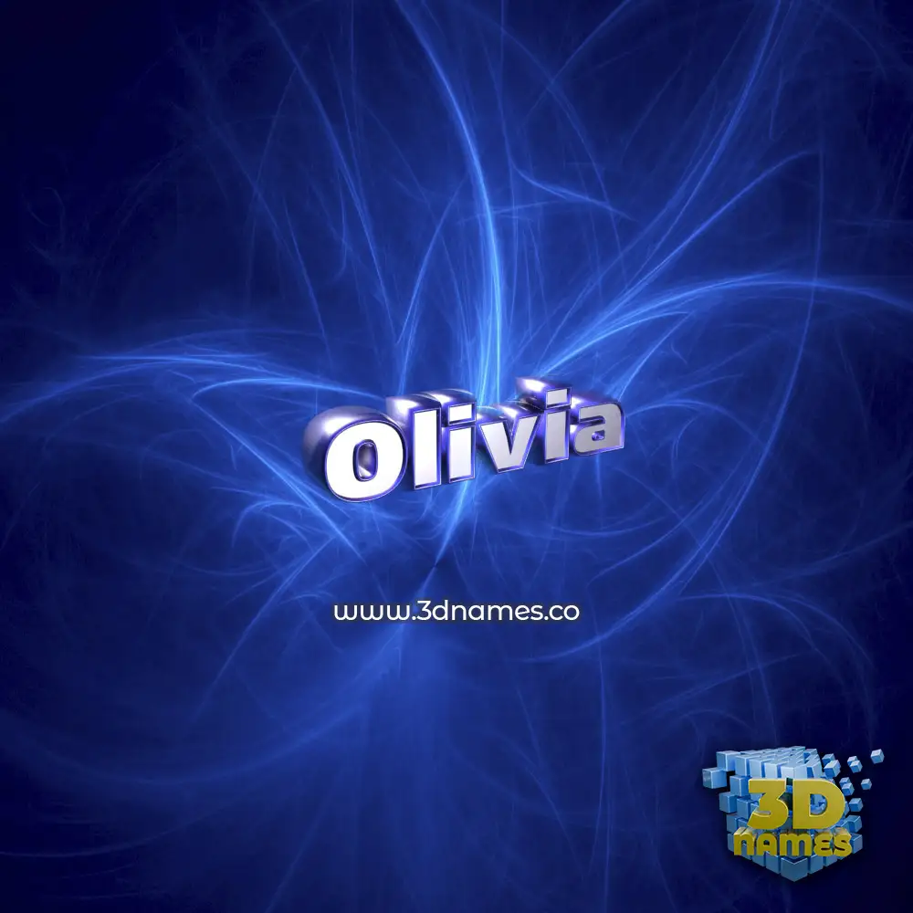 olivia in Plasma style - 3D name wallpaper
