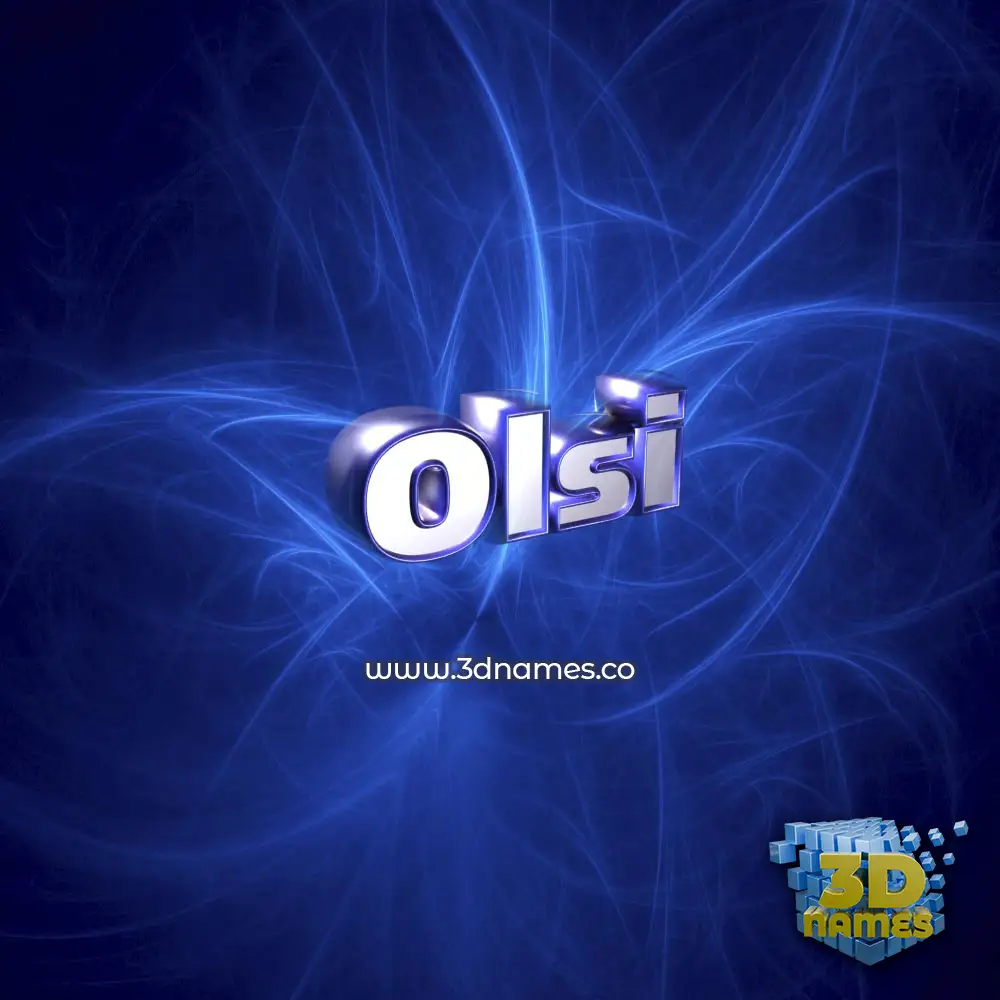 olsi in Plasma style - 3D name wallpaper