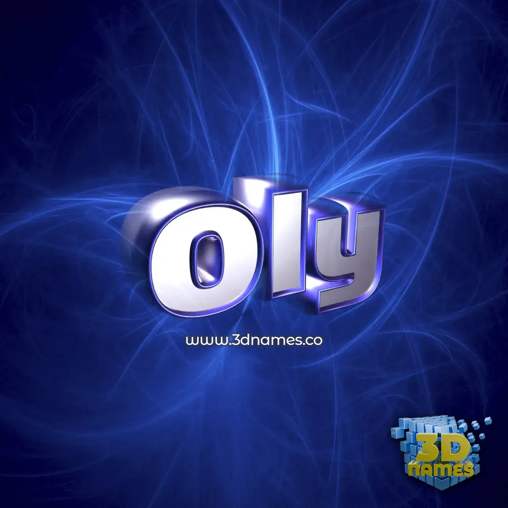 oly in Plasma style - 3D name wallpaper