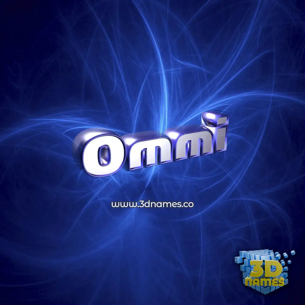 ommi in Plasma style - 3D name wallpaper