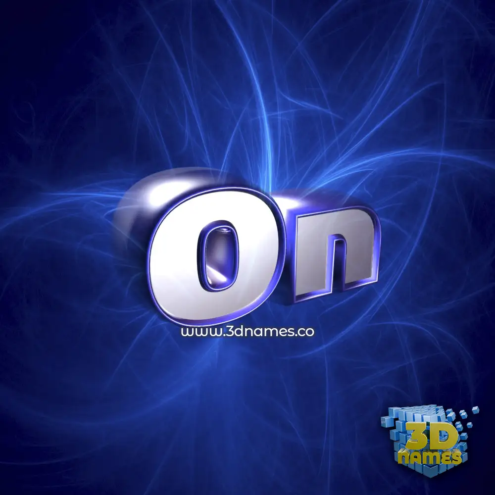 on in Plasma style - 3D name wallpaper
