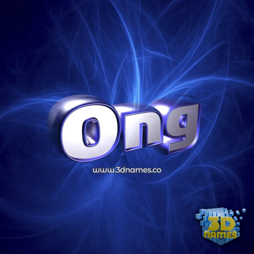ong in Plasma style - 3D name wallpaper