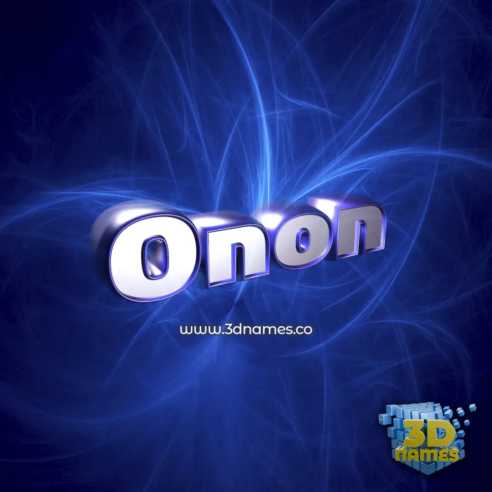 onon in Plasma style - 3D name wallpaper