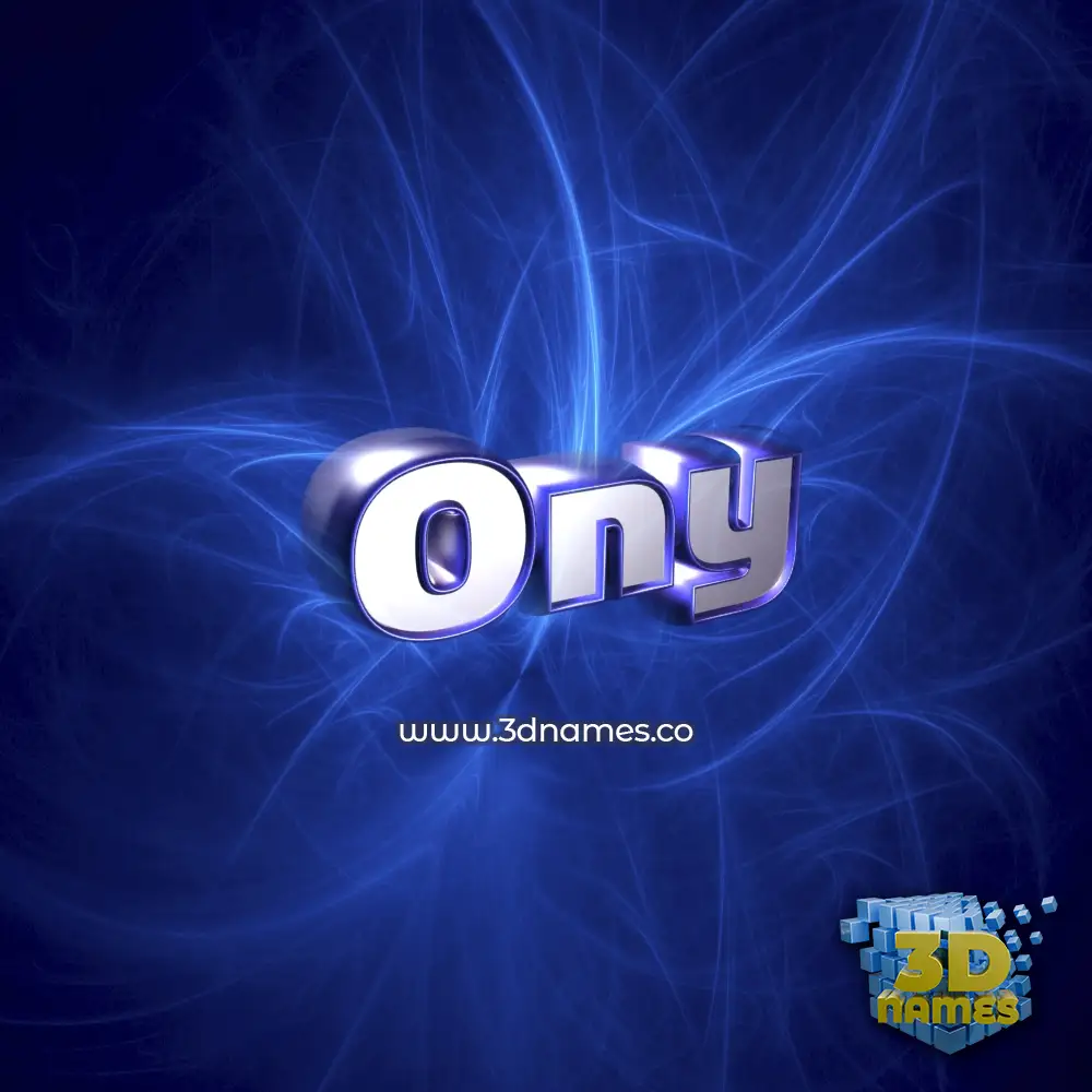 ony in Plasma style - 3D name wallpaper