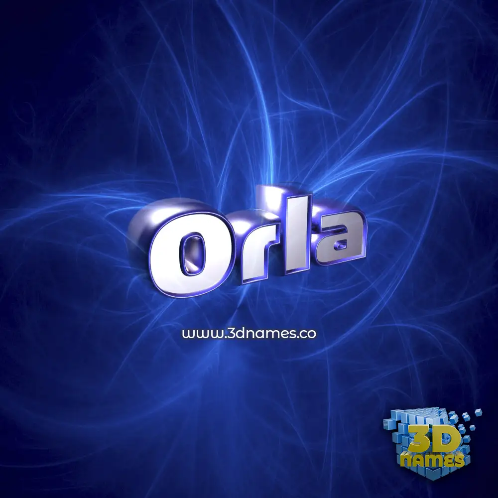 orla in Plasma style - 3D name wallpaper