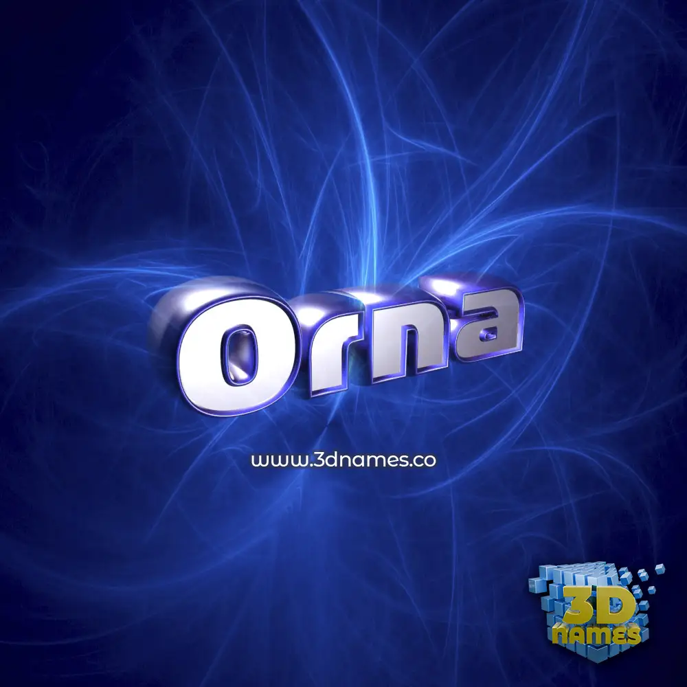 orna in Plasma style - 3D name wallpaper
