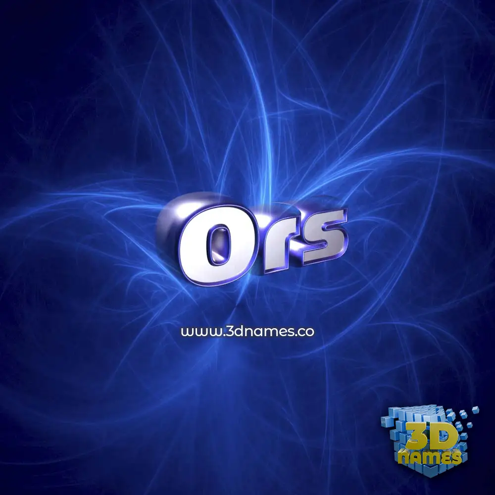 ors in Plasma style - 3D name wallpaper