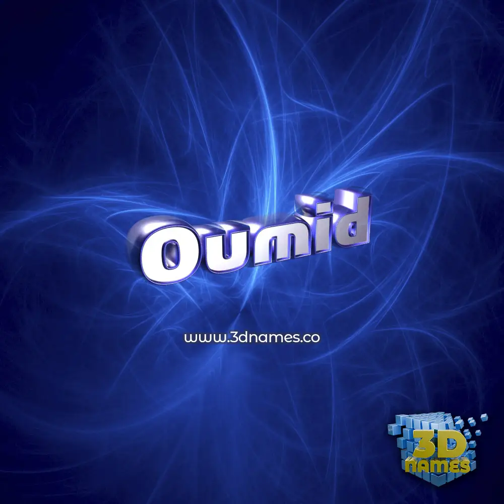 oumid in Plasma style - 3D name wallpaper