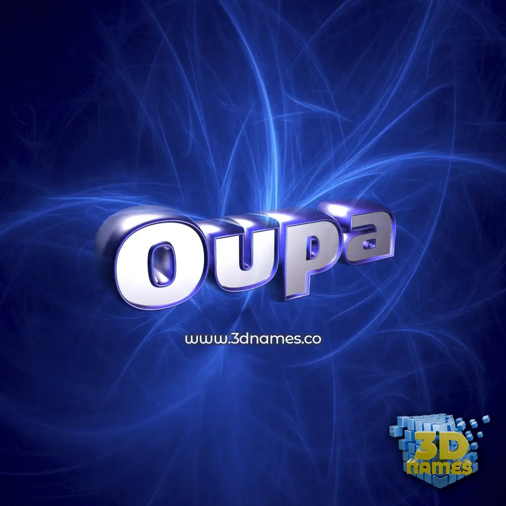 oupa in Plasma style - 3D name wallpaper
