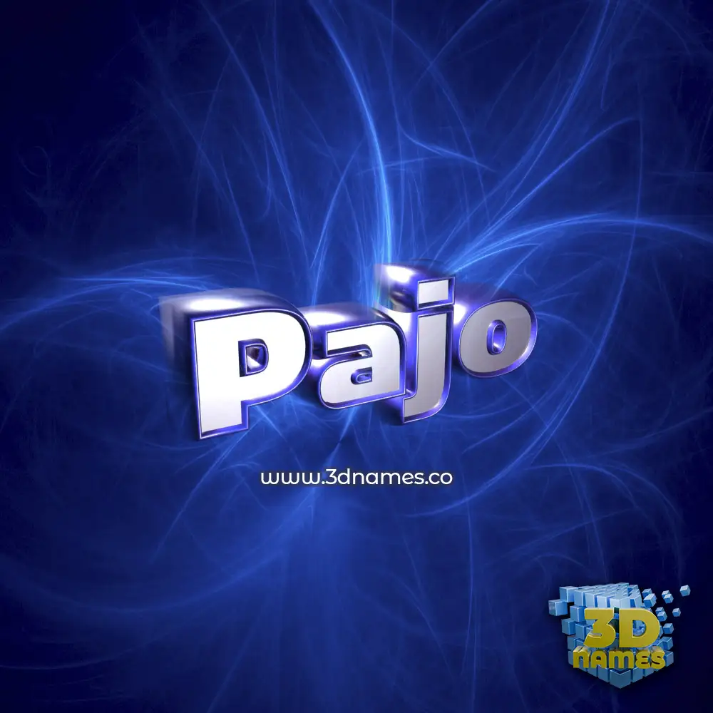 pajo in Plasma style - 3D name wallpaper