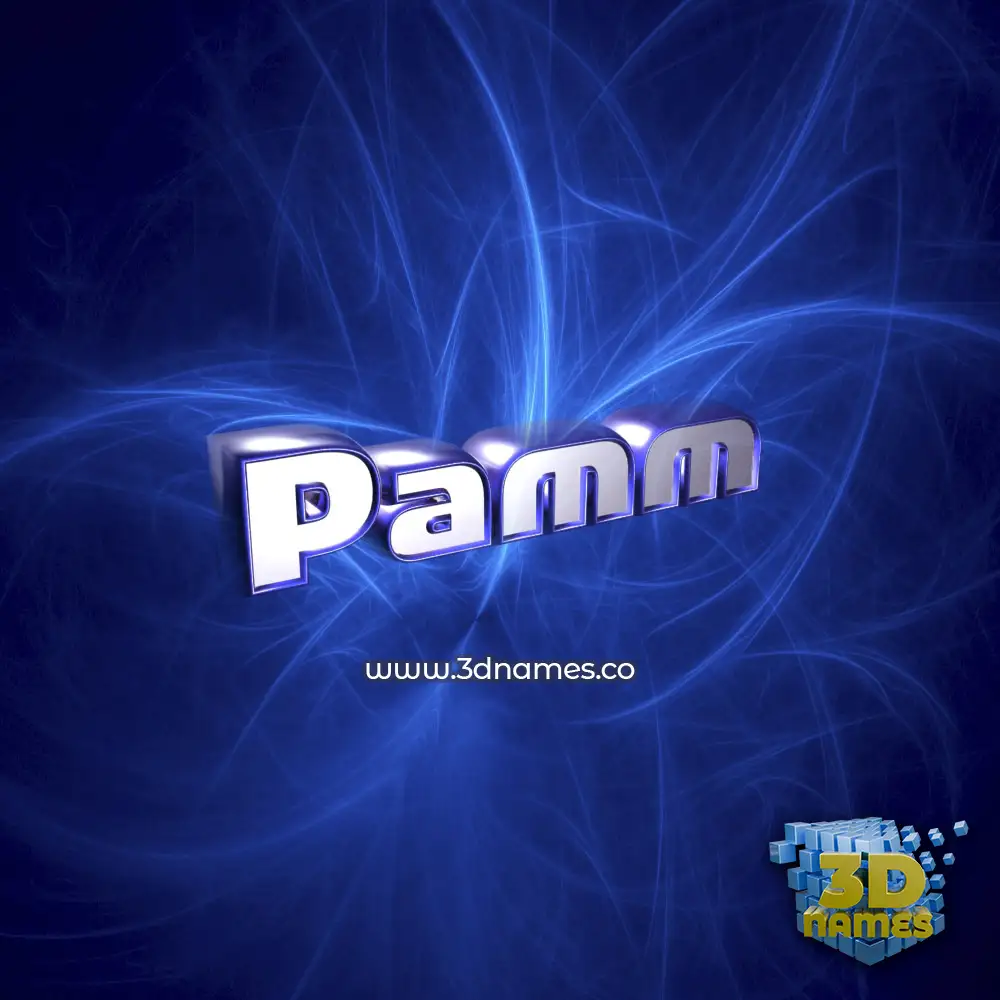 pamm in Plasma style - 3D name wallpaper