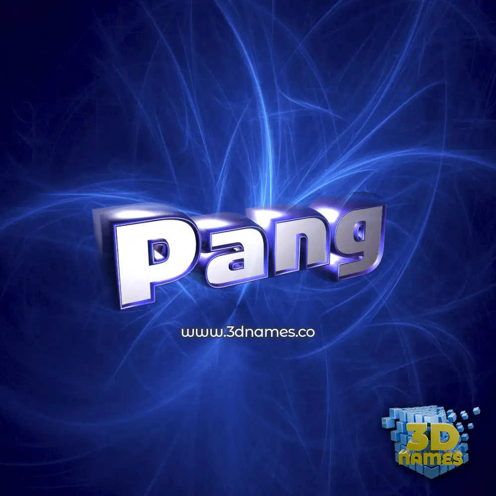 pang in Plasma style - 3D name wallpaper