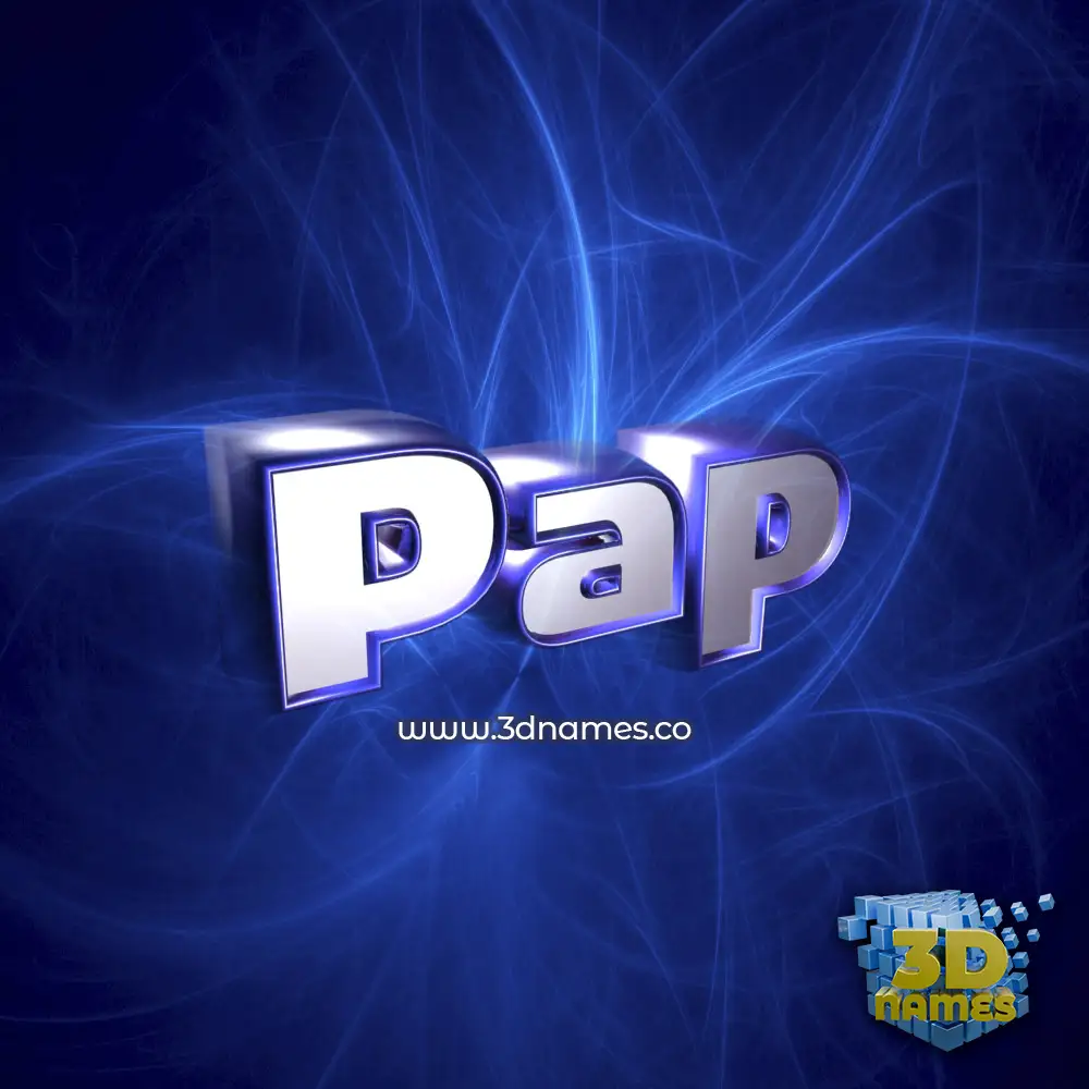 pap in Plasma style - 3D name wallpaper