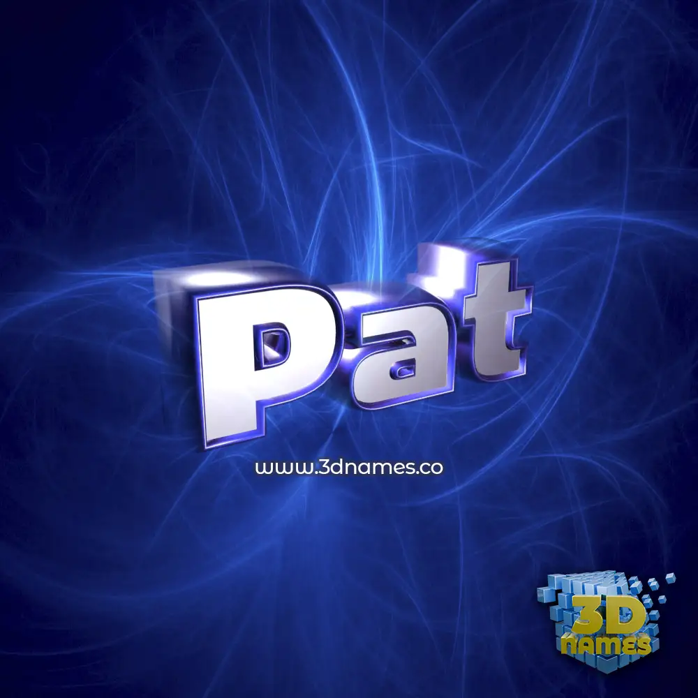 pat in Plasma style - 3D name wallpaper