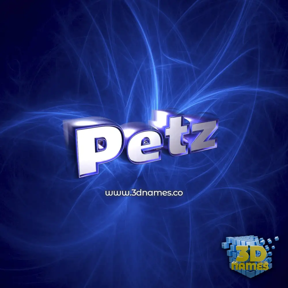petz in Plasma style - 3D name wallpaper