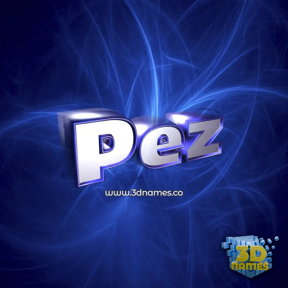 pez in Plasma style - 3D name wallpaper