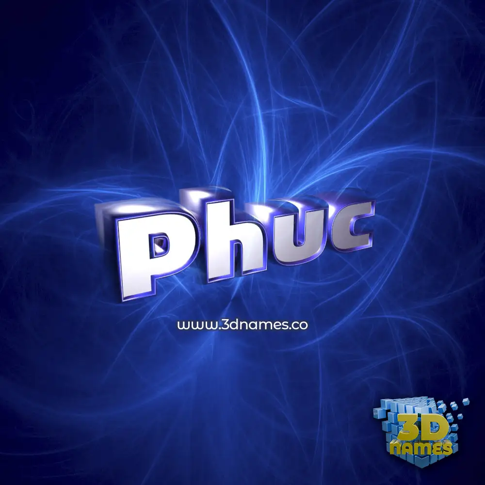 phuc in Plasma style - 3D name wallpaper