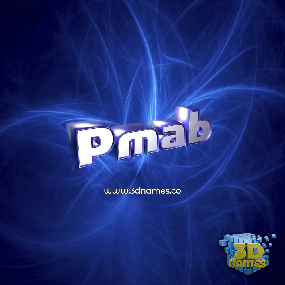 pmab in Plasma style - 3D name wallpaper