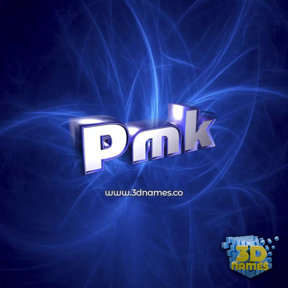 pmk in Plasma style - 3D name wallpaper