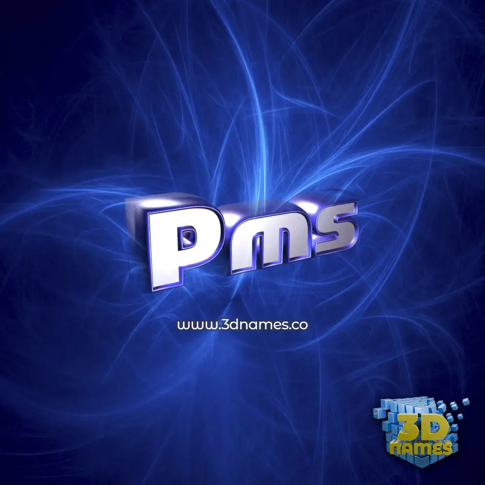 pms in Plasma style - 3D name wallpaper