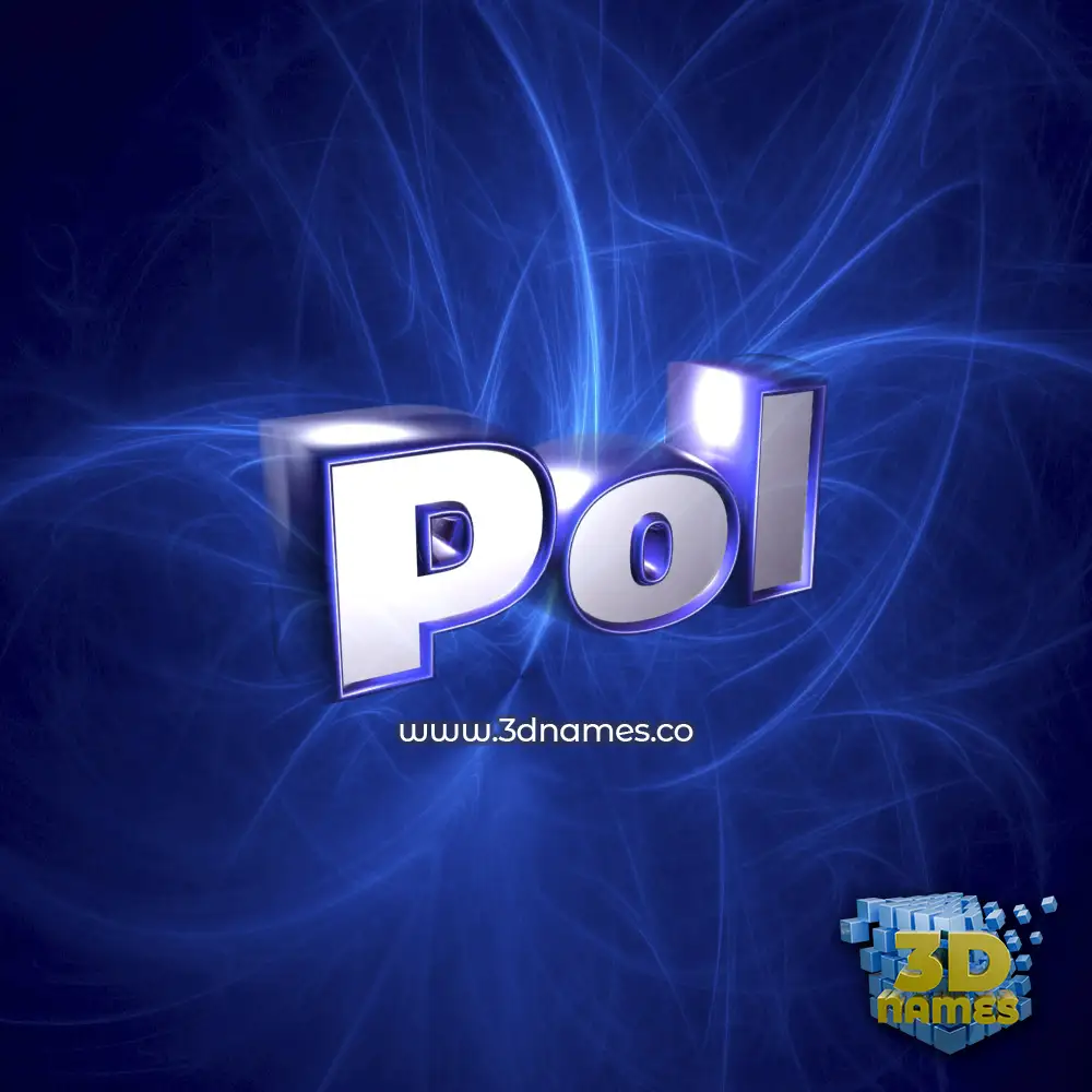 pol in Plasma style - 3D name wallpaper