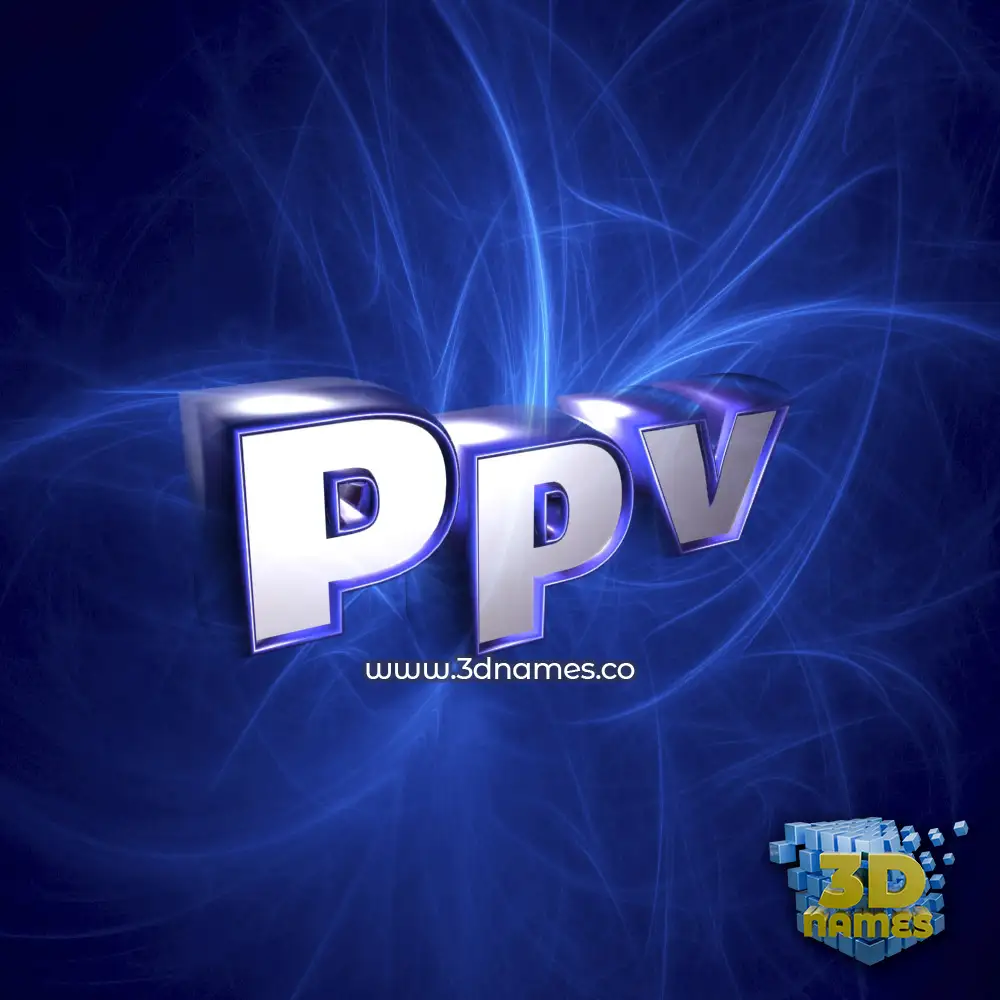 ppv in Plasma style - 3D name wallpaper