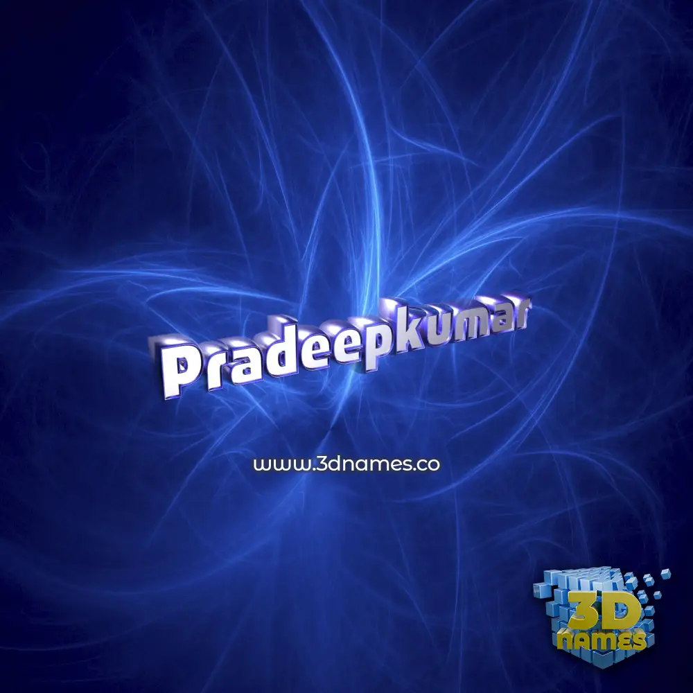 pradeepkumar in Plasma style - 3D name wallpaper