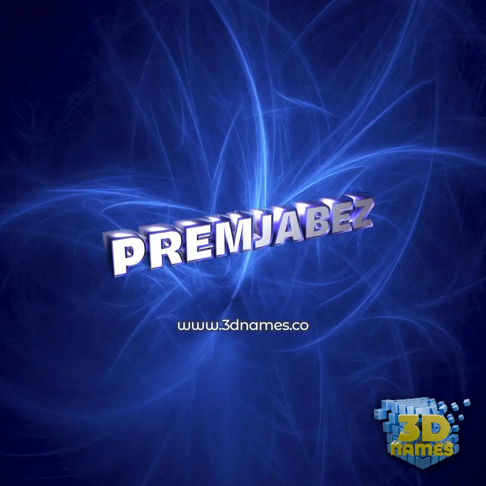 premjabez in Plasma style - 3D name wallpaper