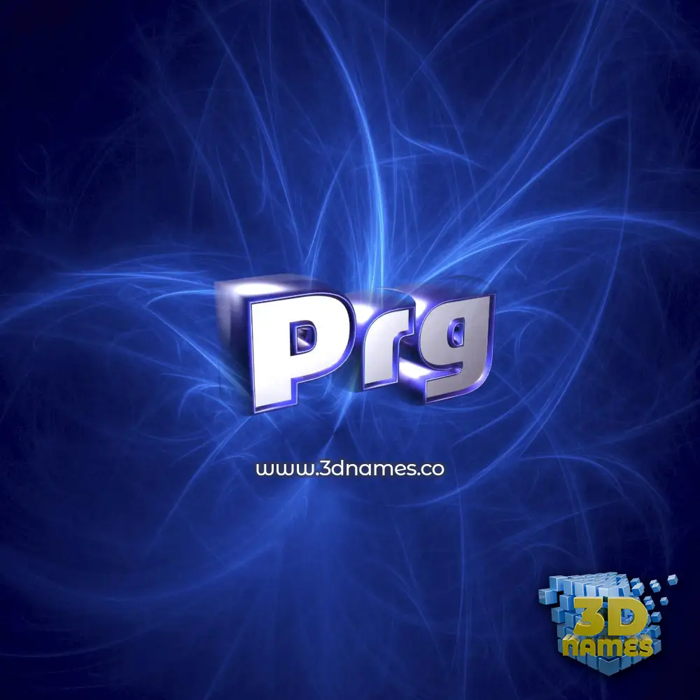 prg in Plasma style - 3D name wallpaper