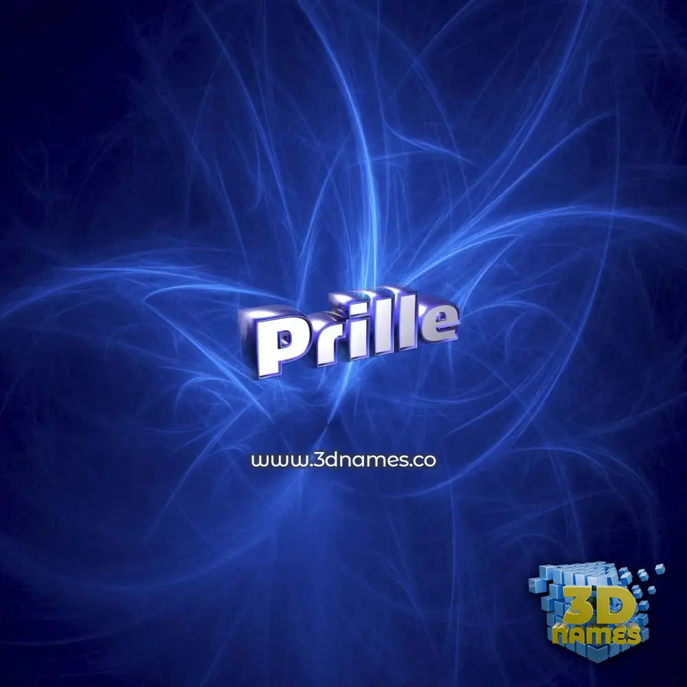 prille in Plasma style - 3D name wallpaper
