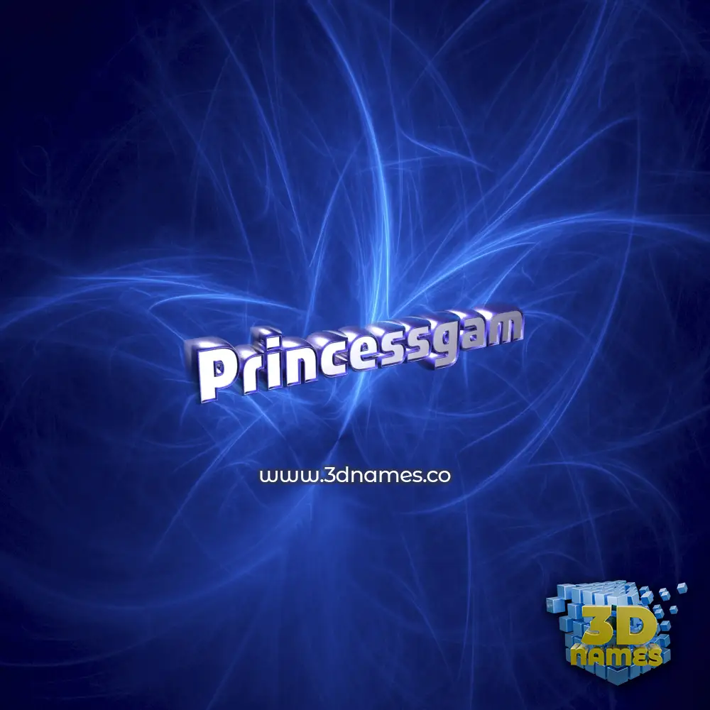princessgam in Plasma style - 3D name wallpaper
