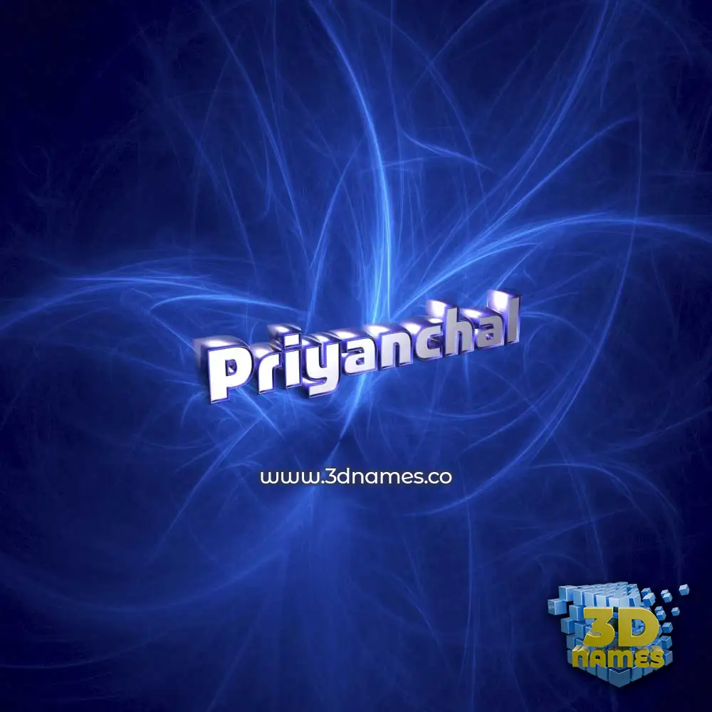 priyanchal in Plasma style - 3D name wallpaper