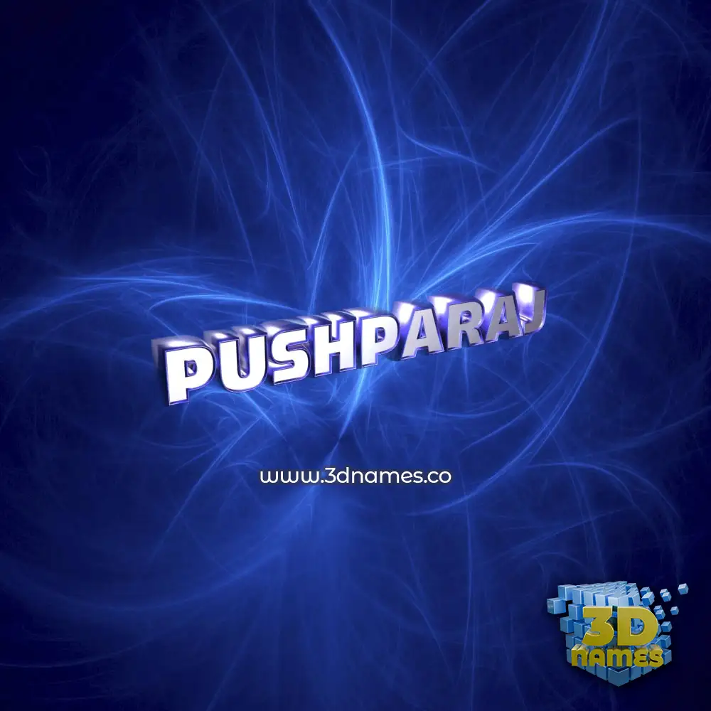 pushparaj in Plasma style - 3D name wallpaper