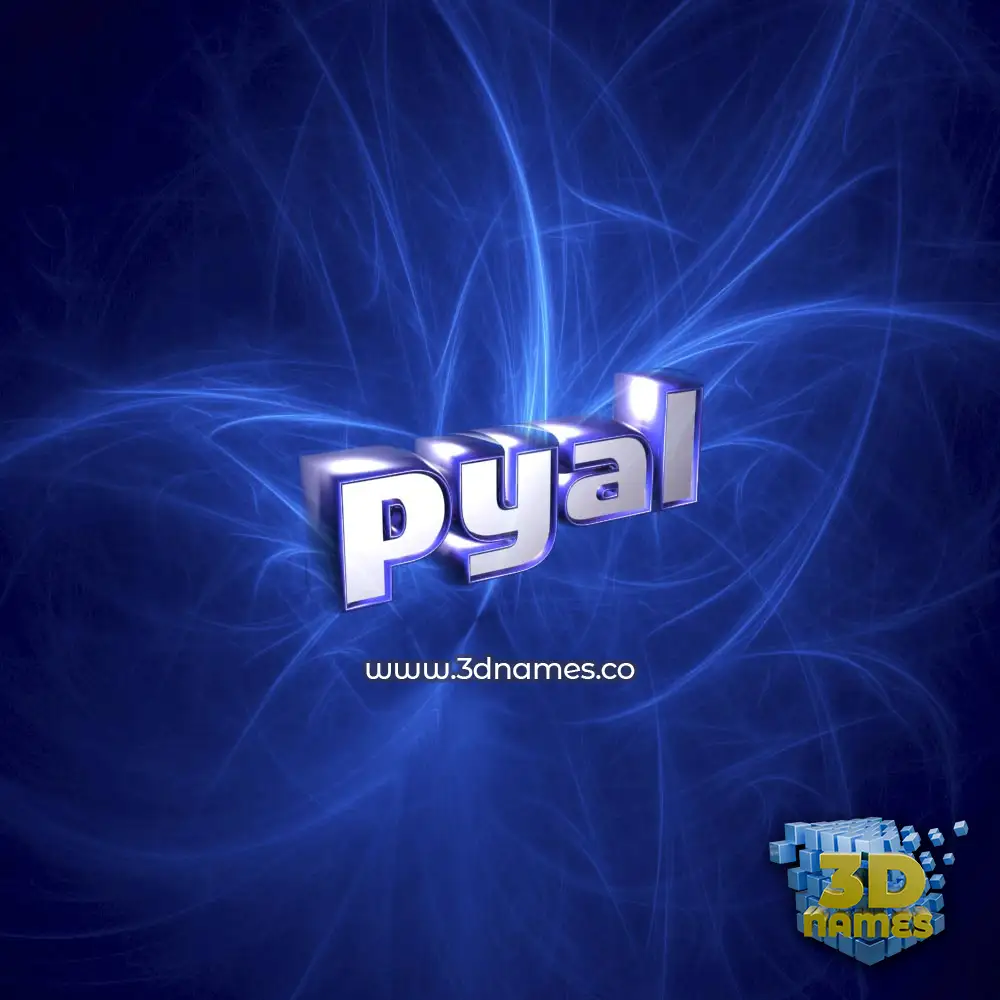 pyal in Plasma style - 3D name wallpaper