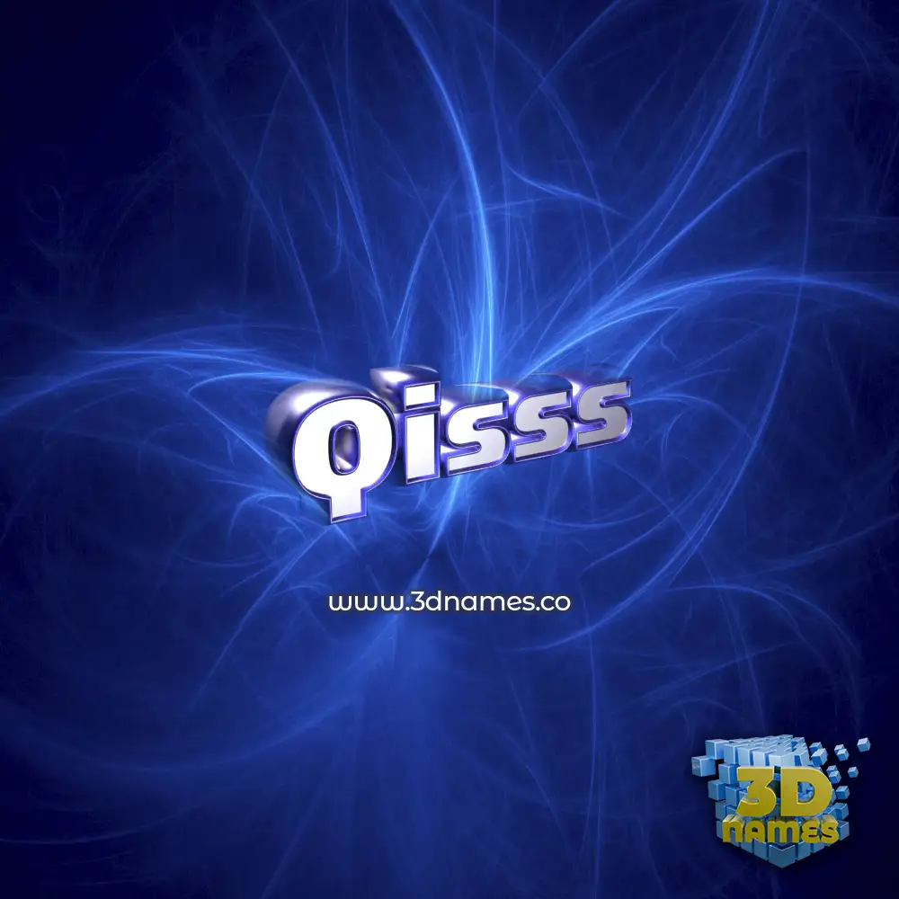 qisss in Plasma style - 3D name wallpaper