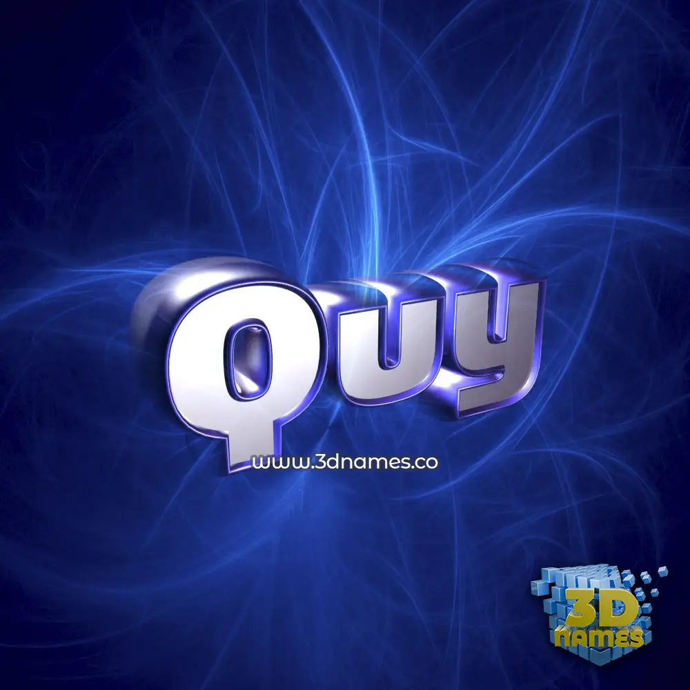 quy in Plasma style - 3D name wallpaper