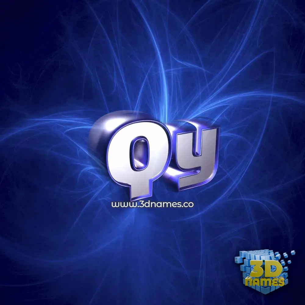 qy in Plasma style - 3D name wallpaper