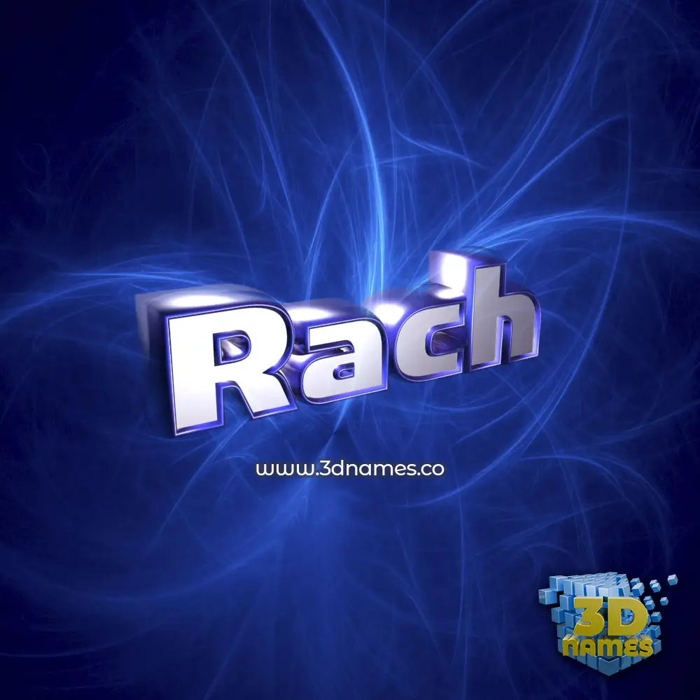 rach in Plasma style - 3D name wallpaper